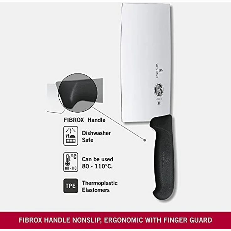 Victorinox Chinese Chefs Knife - Chinesisches Chefmesser Fibrox schwarz – Bild 4