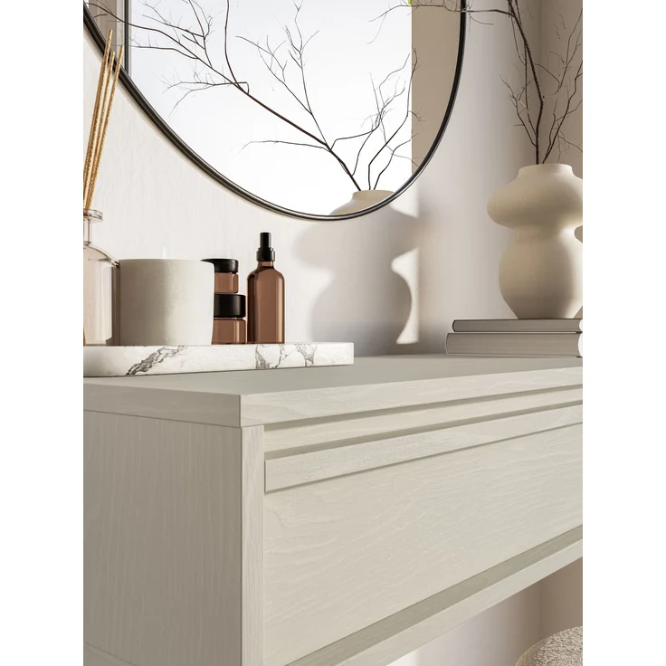 Selsey 'Evo' Schminktisch mit 2 Schubladen, beige, ca. 79 x 110 x 38 cm – Bild 8