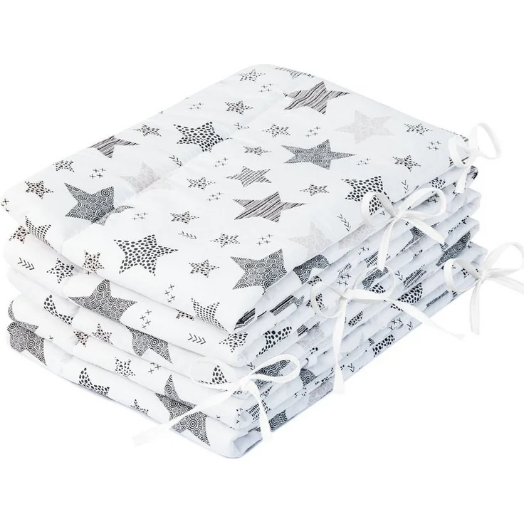 Amilian Bettnestchen Bettumrandung (Made in EU) 420x30 cm - für Babybett 140x70 cm geeignet, (140 x 70 cm geeignet (rundherum) mit Kantenschutz, Nestchen), Umrandungen – Bild 1