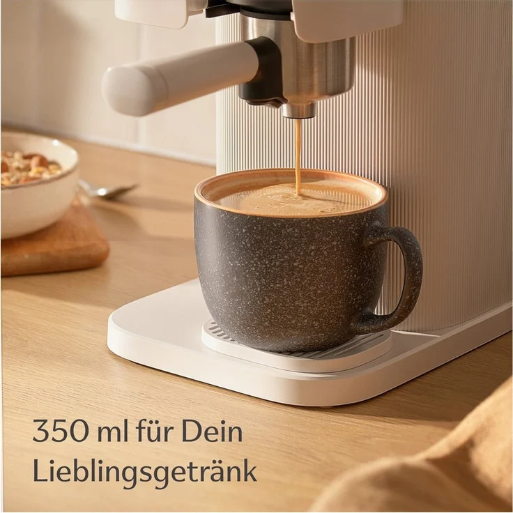 Cosumy Cappuccinotasse Kaffeetassen 4er Set aus Keramik - 350ml, 4-tlg, Keramik, Warm – Bild 3