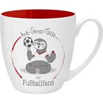 GRUSS & CO Anti-Stress-Tasse Motiv "Fußballfans" | Tasse mit Spruch, 45 cl, New Bone China | Geschenk Fußball | 45516