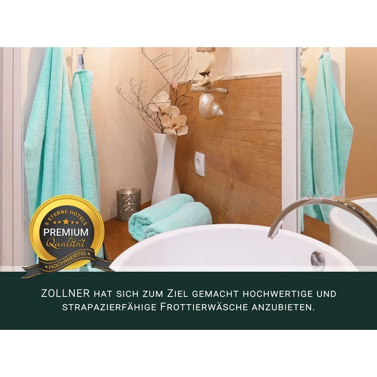 ZOLLNER Handtücher, Walkfrottier (10-St), 50 x 100 cm, 100% Baumwolle, vom Hotelwäschespezialisten – Bild 2
