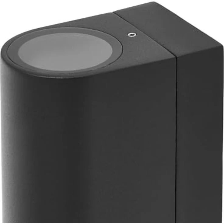 Prios Außen-Wandleuchte Tetje, Metall, Schwarz IP65mit Bewegungsmelder, 2 x 10 W LED – Bild 4