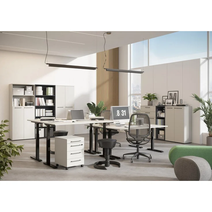 GERMANIA Eckschreibtisch GW-Agenda, höhenverstellbar, verfügbar in verschiedenen Maßen – Bild 2