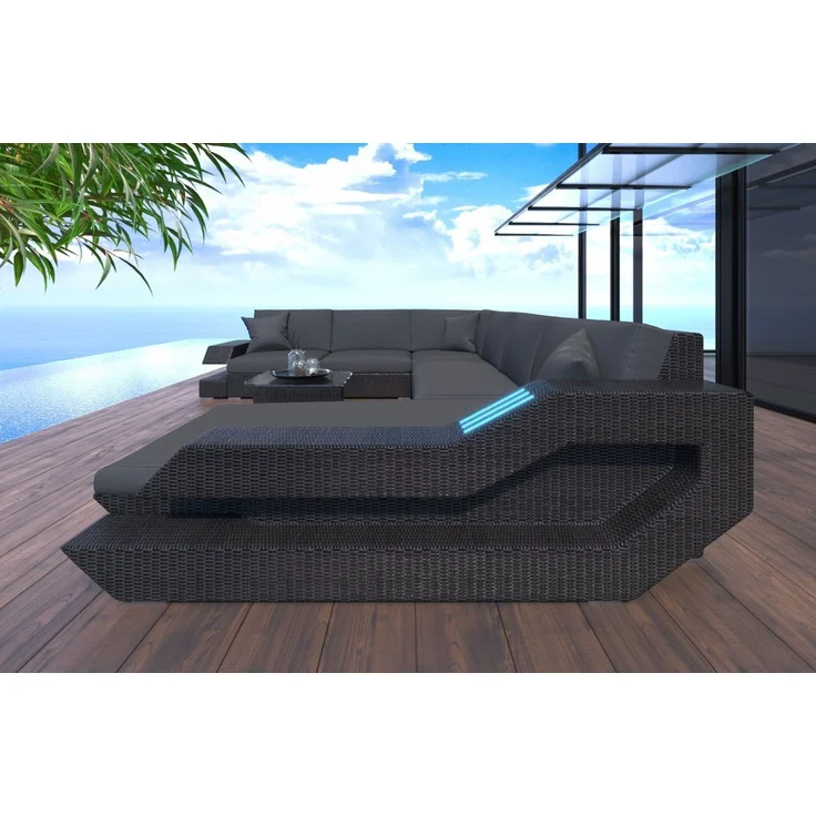 Sofa Dreams Gartenlounge-Set Ravenna, U Form XXL – Bild 3