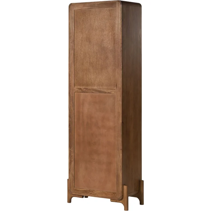Schrank Mango/Seegras 70x40x200 hellbraun lackiert MIZUMI #111 – Bild 10