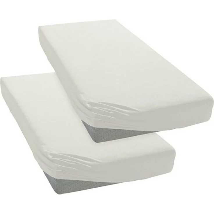 OTTO home Spannbettlaken Cremona, in PREMIUM Qualität aus 96% Baumwolle & 4% Elasthan, Jersey-Elasthan, Gummizug: rundum, (2 Stück), Größe ab 90x200 cm, in 145g/m² sowie 180 g/m² erhältlich – Bild 4