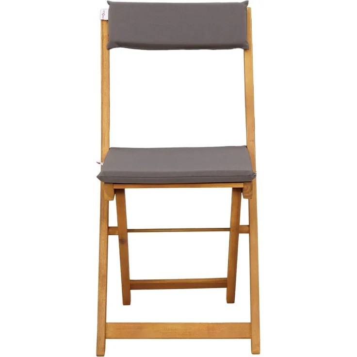vidaXL Außen Bistro-Stühle 2 stk. Dunkelgrau Massivholz Akazie 42028095 – Bild 6