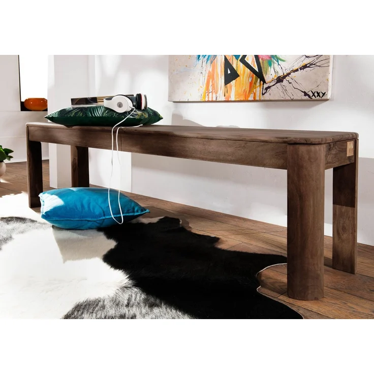 Bank Sheesham 200x35x45 smoked cherry gebeizt TORONTO #129 – Bild 2