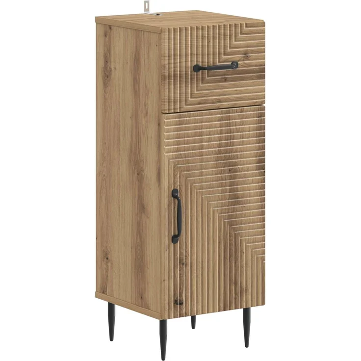 vidaXL Badezimmer Aufbewahrungsschrank HAARLEM Artisan-Eiche 896834 – Bild 1