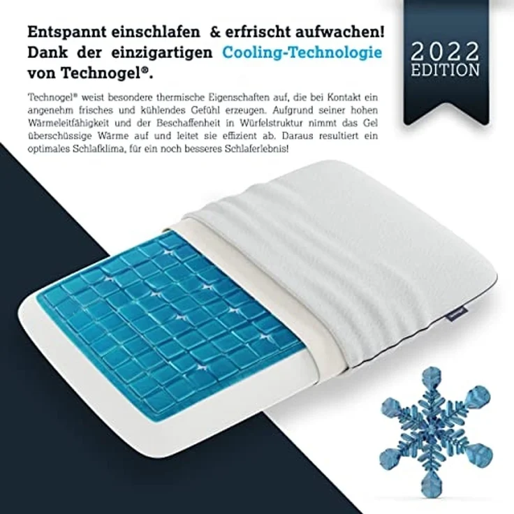 Technogel Nackenstützkissen, Bezug: 57,5% Polyester, 41% Viscose, 1,5% Elasthan – Bild 5