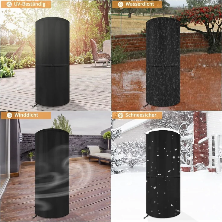 Dokon Wetterschutzhülle für Enders Terrassenheizer 600D Oxford Schwarz – Bild 3