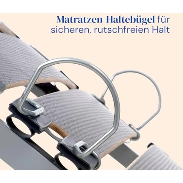 Gerialife® Gelenkbett mit Matratze, viskoelastisch, wasserdicht, 90x200 cm + Geländer – Bild 6