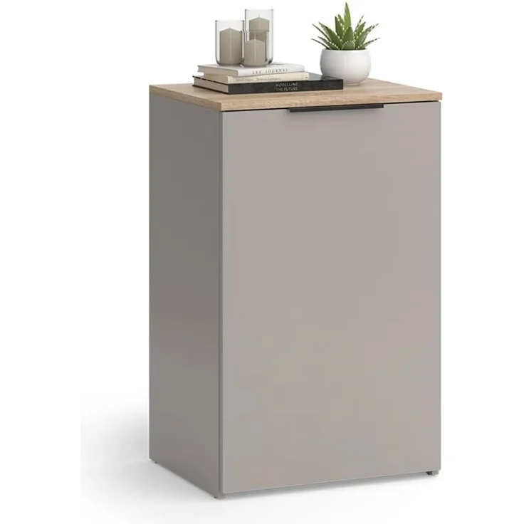 Kommode Wido Greige 50 x 80 cm mit Regal Vicco – Bild 6