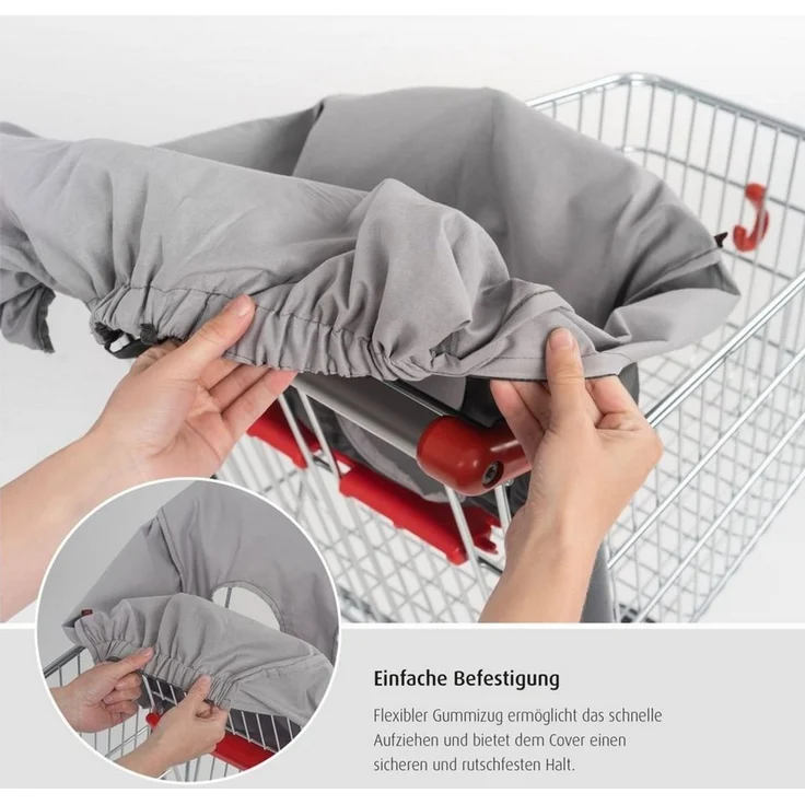 Reer Kindersicherung Reer Hygiene Cover Bezug für Einkaufswagen – Bild 3