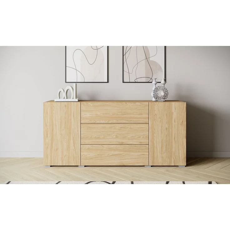 Home affaire Sideboard BERLIN, Moderne grifflose Kommode Breite 150 cm, 4 Schubkästen/ 2 Türen – Bild 1