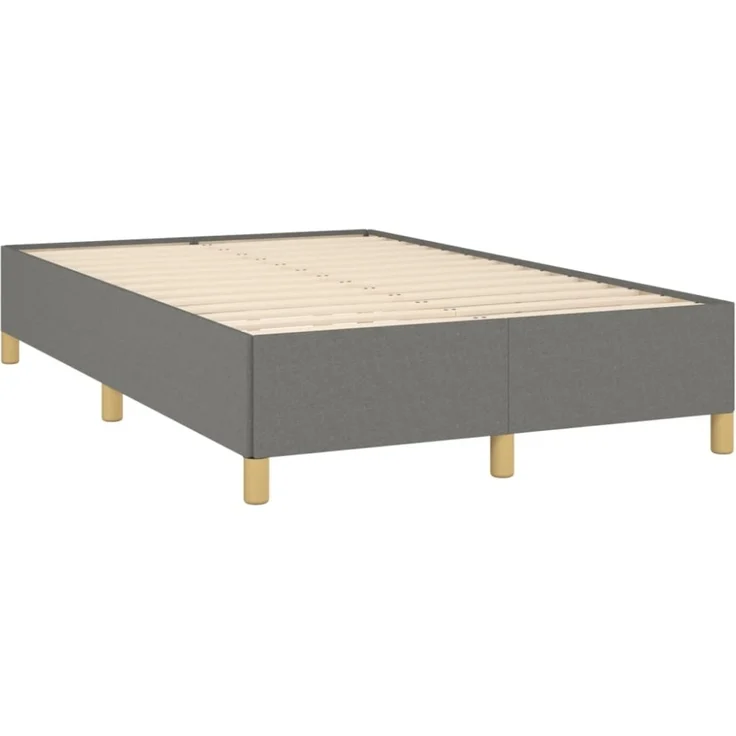 vidaXL Bettgestell ohne Matratze Dunkelgrau 120x190 cm Stoff 3269639 – Bild 8