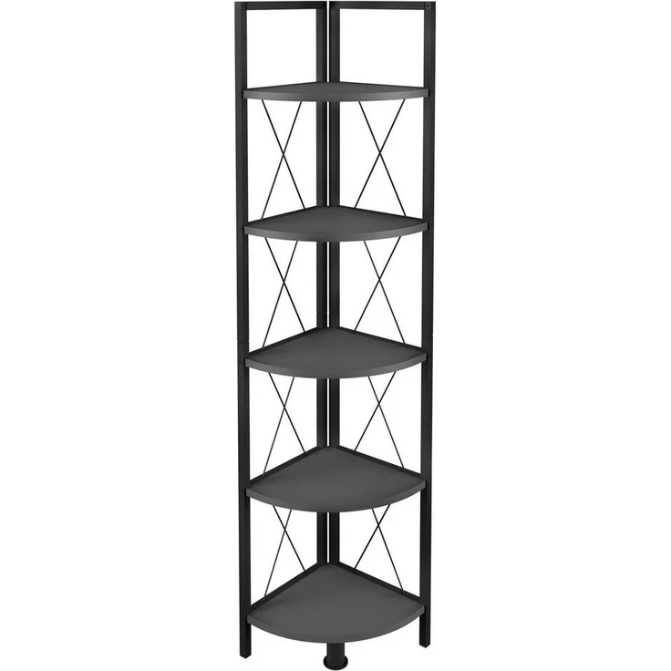 VCM Standregal Insasi 919833 Anthrazit H. 160 x B. 34 x T. 34 cm – Bild 1