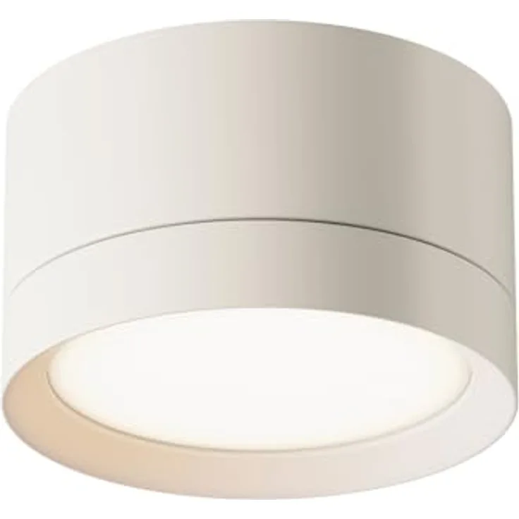 MAYTONI HOOP Deckenleuchte, Downlight GX53, 12 W, moderner Deckenspot aus Aluminium, LED Einbauleuchte für Decke in Küche, Flur, Wohnzimmer, Weiß