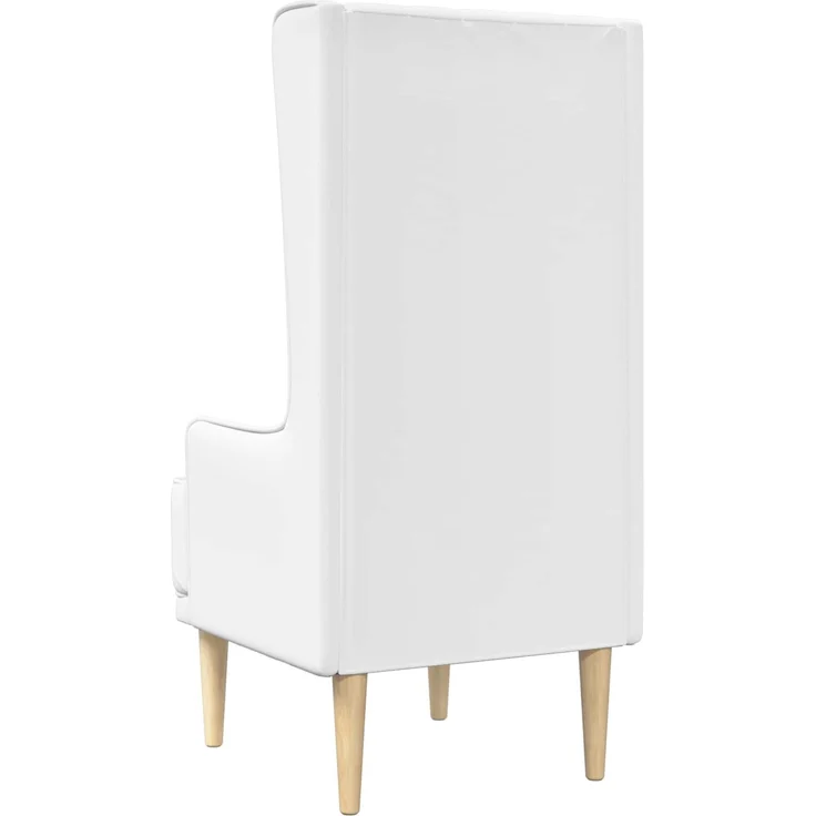 vidaXL Hochlehner Weiß Stoff 42042489 – Bild 5