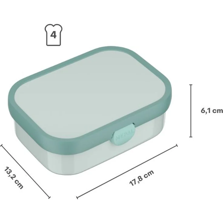 Mepal CAMPUS Brotdose mit Gabel Switch - Cool Mint / Cool Pink – Bild 5