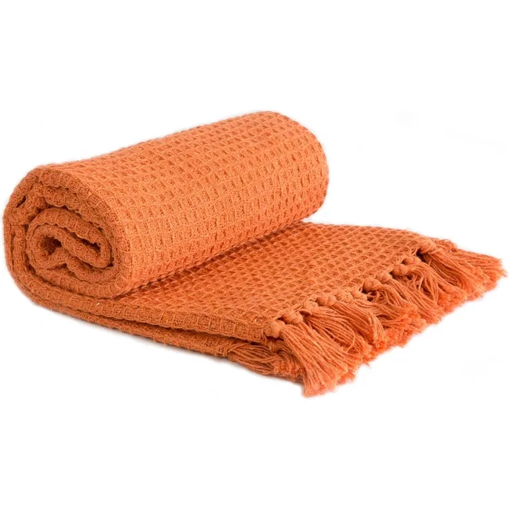 Emma Barclay Honeycomb — schlichte Überdecke für Sessel und Sofas aus recycelter Baumwolle mit Waffelstruktur, 50x60 cm (127x152 cm)