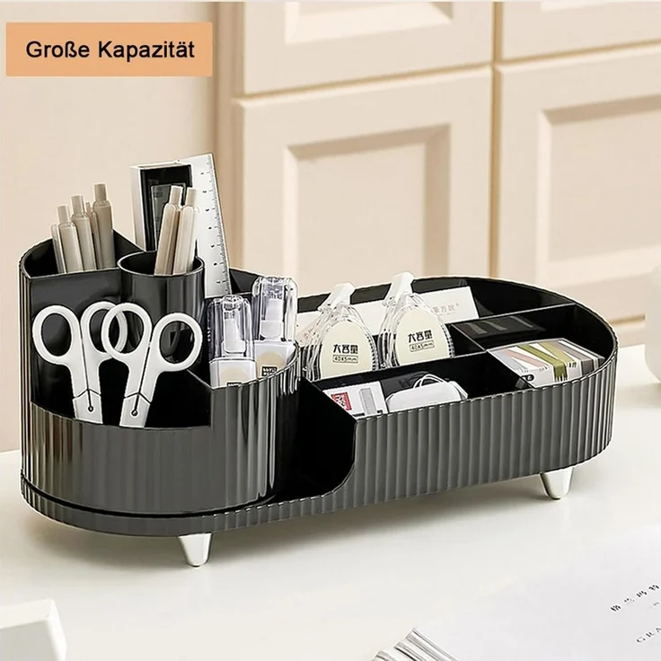 TUWENA Make-Up Organizer Kosmetik Make Up Organizer 360°Drehbarer Pinsel Organizer – Bild 3