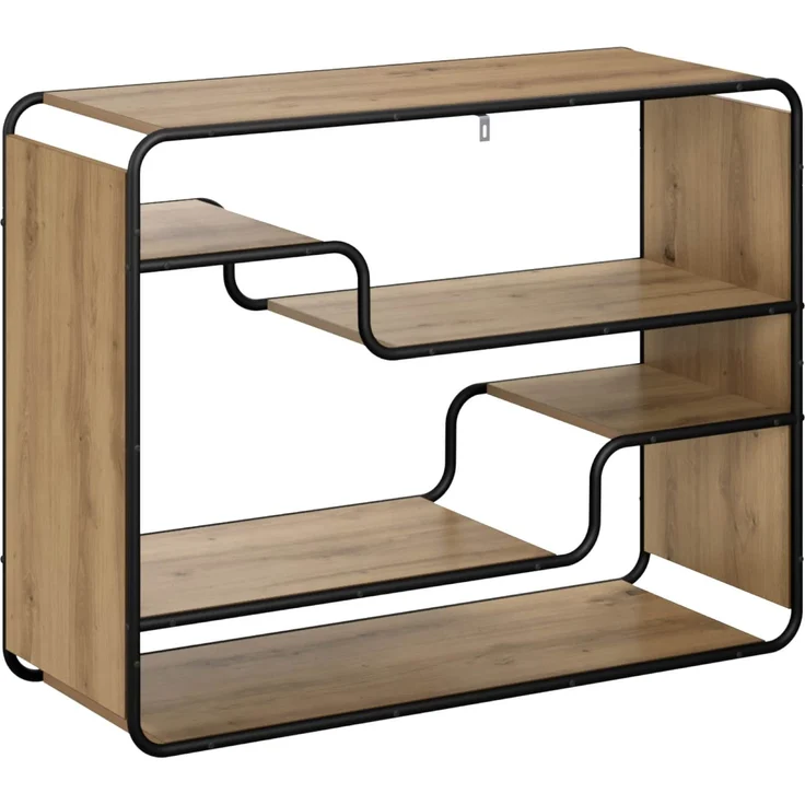 vidaXL Sideboard Artisan-Eiche 98 x 37,5 x 75,5 cm Holzwerkstoff 8007917 – Bild 5