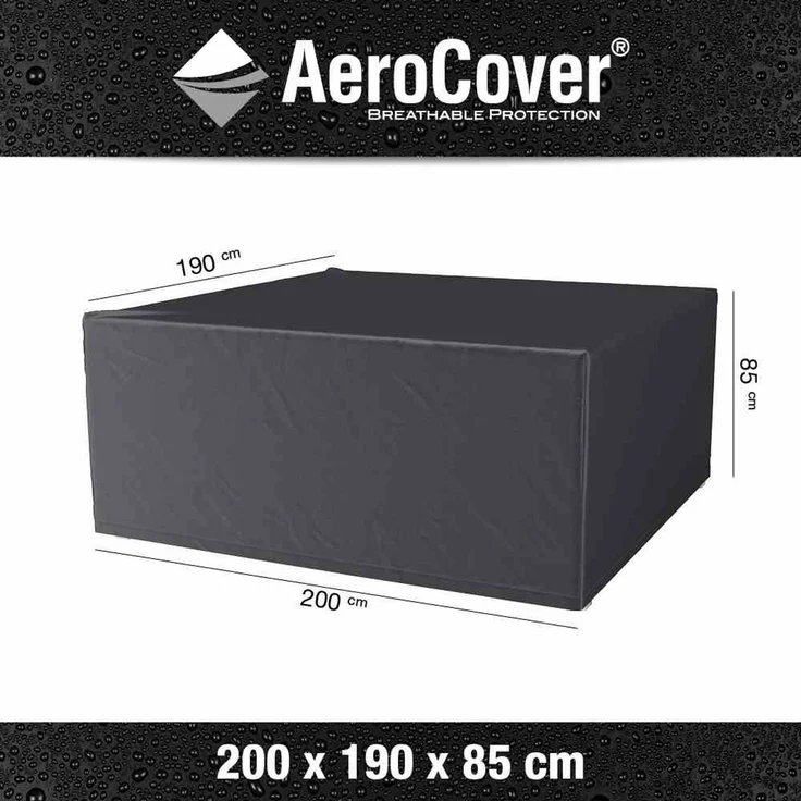 AeroCover Schutzhülle für Sitzgruppen 200x190x85 cm Schutzhaube Gartentisch Tischhülle – Bild 3