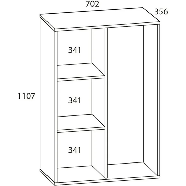 VCM Lona 913938 B. 70 x H. 111 x T. 38 cm
