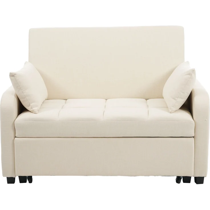 ZUBALIYA Schlafsofa 180x127 cm, mit Samtbezug, mit breiten Armlehnen, mit Schaumstoffpolsterung, aus Samt, für Wohnzimmer und Apartments – Bild 12