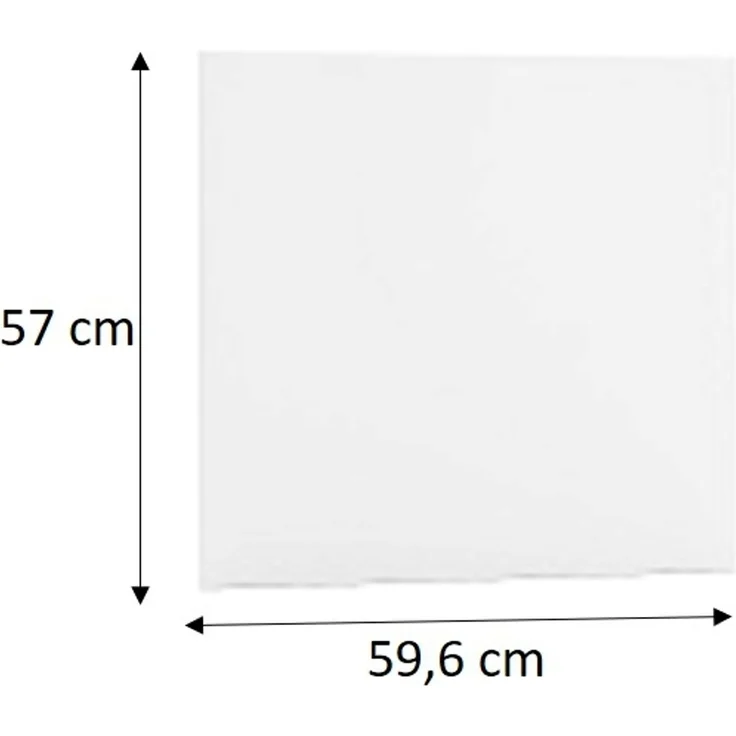 Möbelfront für teilintegrierten Geschirrspüler 60 cm – Alice FZ60 PO, Weiß Hochglanz – inkl. Griff – kein Schrank/Gerät – Bild 5