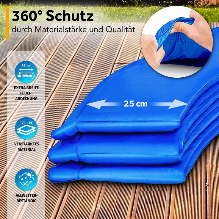 KIDUKU Trampolin Randabdeckung Federabdeckung Randschutz| reißfest | 100% UV-beständig , Ø 305cm – Bild 5