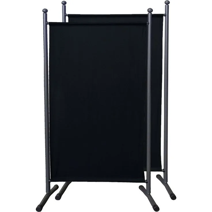 Quick Star Paravent 2 Stück Stellwand 180x78cm Schwarz (2 Stück)