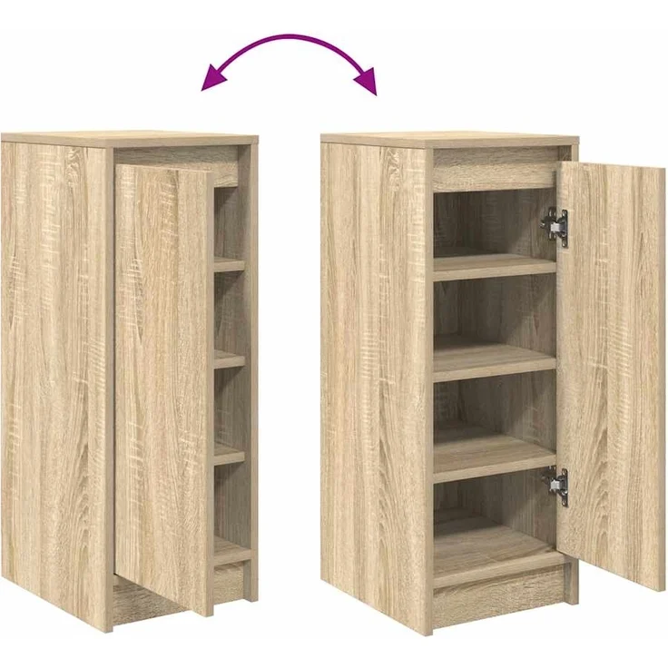 vidaXL Schuhschrank Sonoma-Eiche 29,5x34x76 cm Holzwerkstoff 861861 – Bild 8