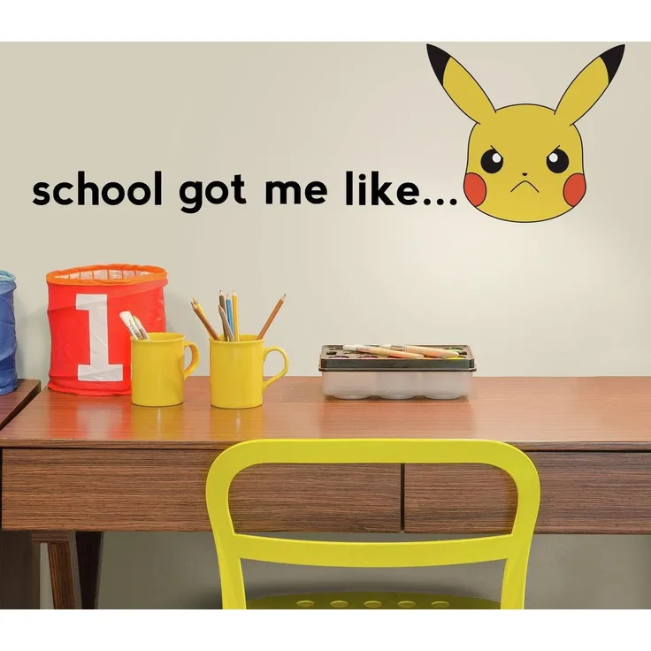 Pokemon PIKACHU Faces Wallstickers