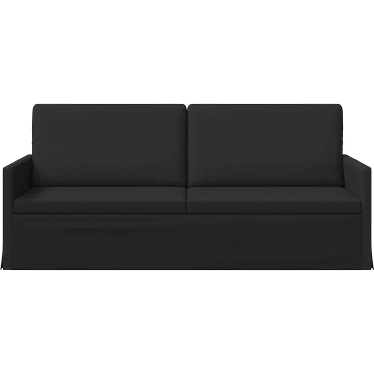 vidaXL 3-Sitzer Sofa Schwarz 190 x 81 x 82 cm Stoff 42041108 – Bild 2