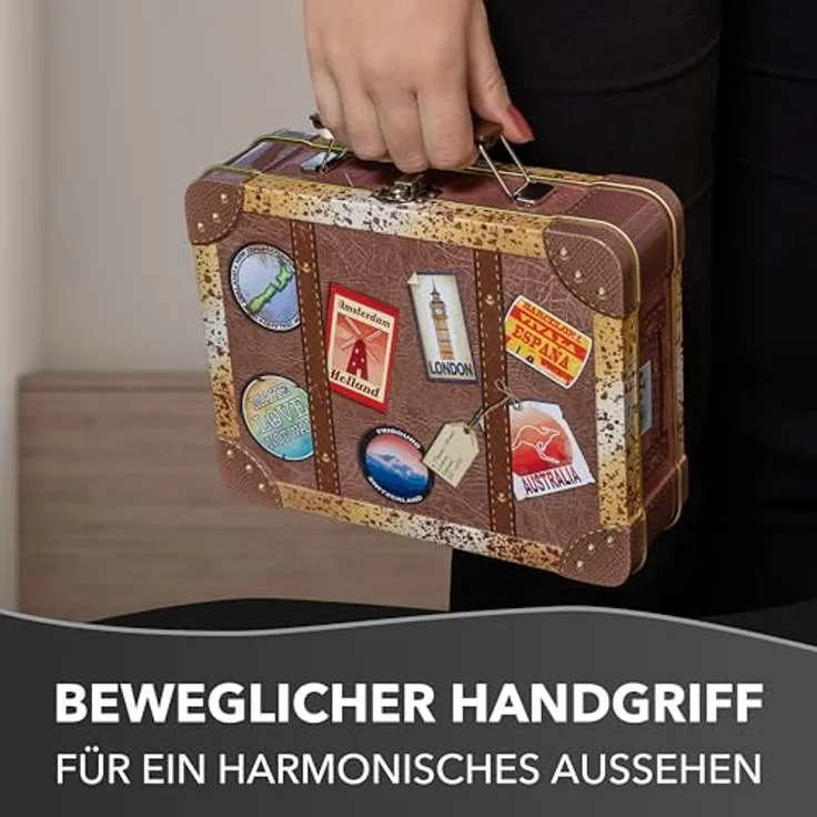 MediMuc Keksdose Koffer Dosen Auswahl, Koffer Vintage – Bild 3