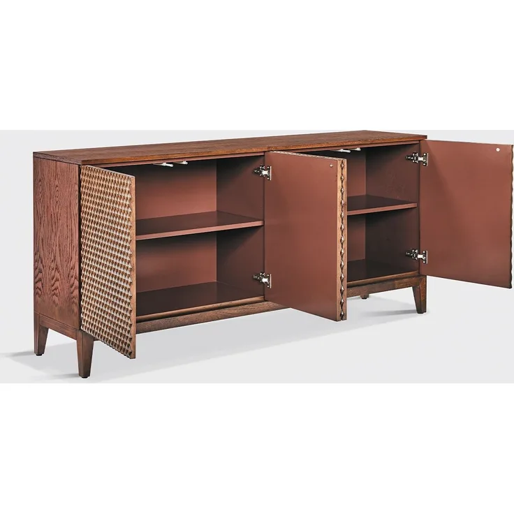 KAWOLA Sideboard COPAS 4 Türen Eiche furniert braun 85 x 40 x 180 cm