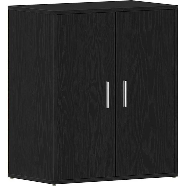 vidaXL Schuhschrank Schwarz Eichen-Optik 60 x 35 x 70 cm Holzwerkstoff 862682