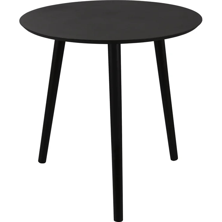 MIRRORS AND MORE 'Vilana' Beistelltisch 2er-Set MDF, schwarz, Ø50x50cm, Ø45x40cm – Bild 2