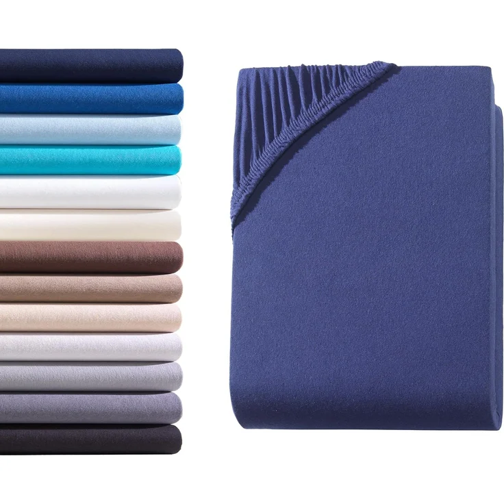 Hometex Premium Textiles Spannbettlaken Exclusive Topper-Spannbettlaken, Jersey, Für Matratzentopper und Boxspringbett Topper