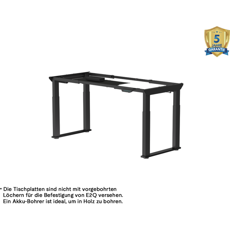 FlexiSpot E2Q Elektrisches Tischgestell, 4 Beine, Doppelmotor, höhenverstellbar, stabil, leise – ergonomisch & belastbar