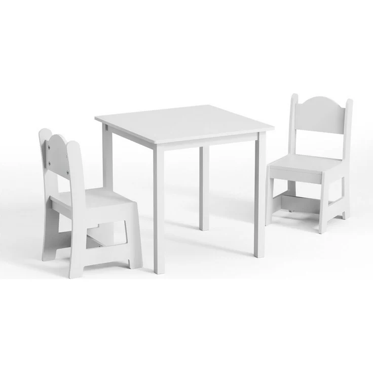LEADZM Kindertisch Kindertisch mit 2 Stühlen, Kindersitzgruppe, Kinder Tisch Stuhl Set – Bild 1