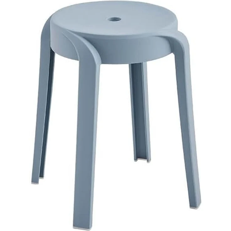 Home Deluxe Hocker NIVO - Hellblau, Polypropylen, 33 x45 x33 cm – Bild 1