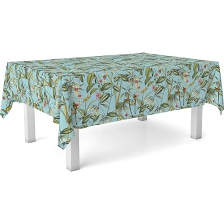 Tischdecke, Wachstuch, Amazonas, Blau, 260 x 140 cm – Bild 4
