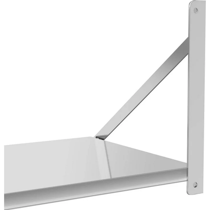 Royal Catering Hängeregal Wandbord klappbar 40 kg Wandregal 60 x 45 cm Edelstahl Küchenregal – Bild 2