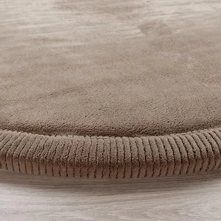 Paco Home Teppich Kinderzimmer Kinderteppich Baby Spielteppich Krabbeldecke Krabbelmatte Weich rutschfest Jungen Mädchen Deko, Grösse:80 cm Rund, Farbe:Beige – Bild 7