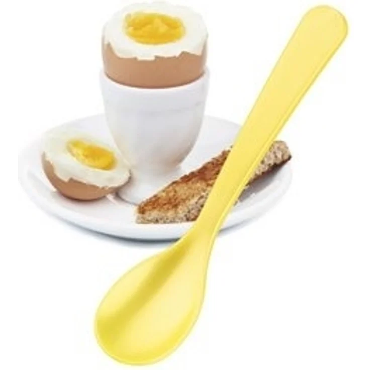 Cilio Eierlöffel Löffel aus Hochwertigem Kunststoff 12cm gelb – Bild 4