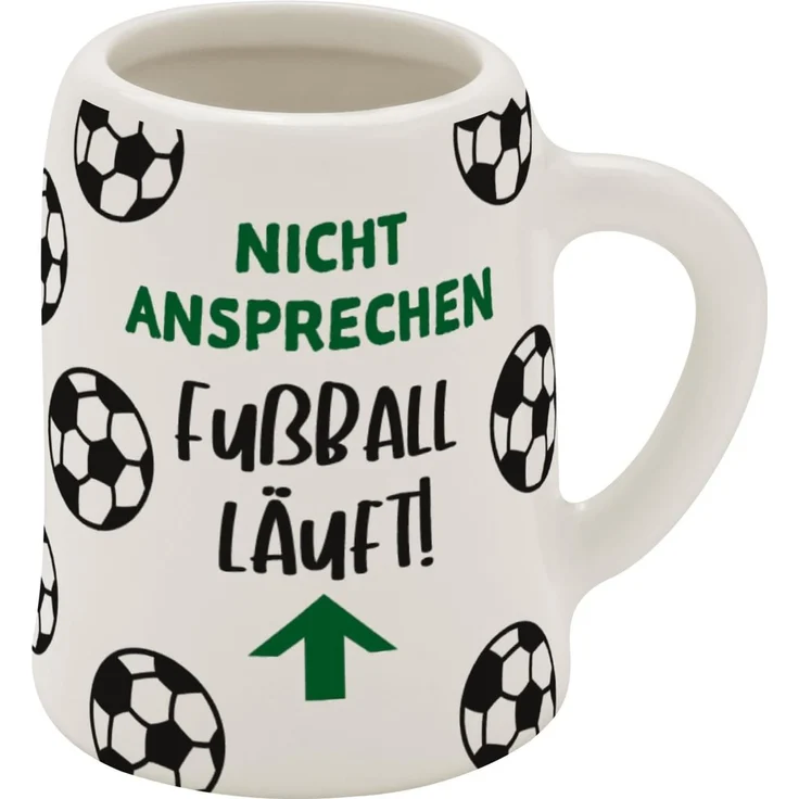 Schnapskrug Schnapsglas Stamper Keramik Sheepworld FUßBALL 73843 – Bild 1